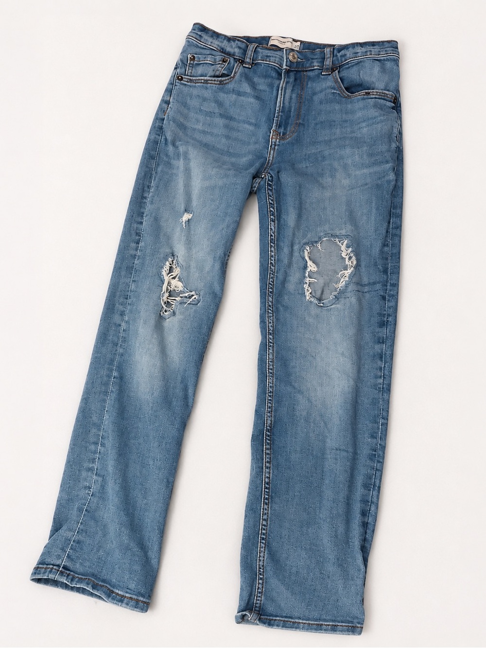 Abercrombie Kids Distressed Straight Leg Jeans Size 13/14